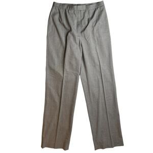 Lafayette 148 Flat Front Wool Blend Gray Dress Pants - Size 8